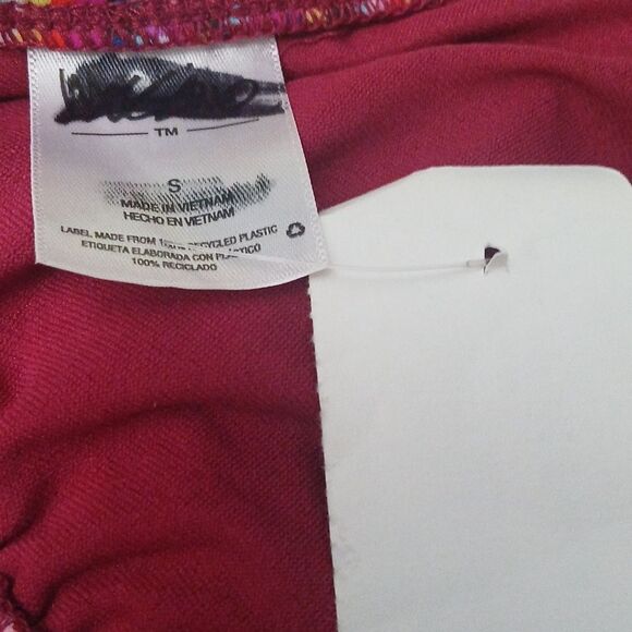 Mossimo 2 pc striped solid maroon bottom bikini bathing suit swimsuit Sz S NWT - Picture 5 of 7